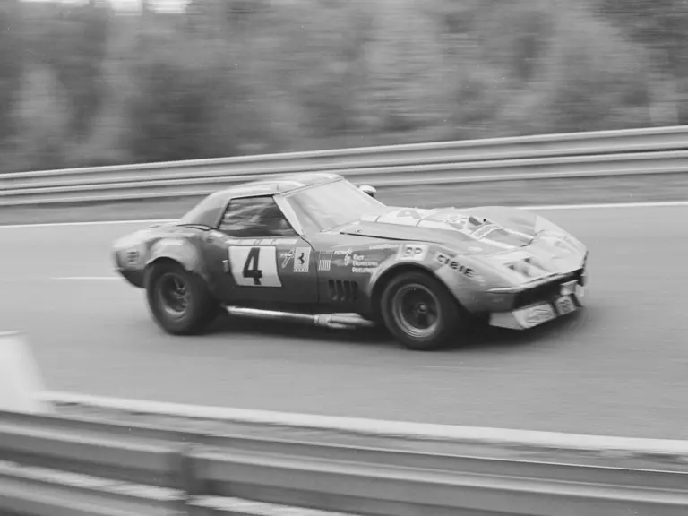 The RED/NART Corvette at the 24 Hours of Le Mans, 1972.