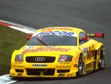 Laurent Aïello races the Audi TT-R at the first Nürburgring race of the 2000 DTM season.