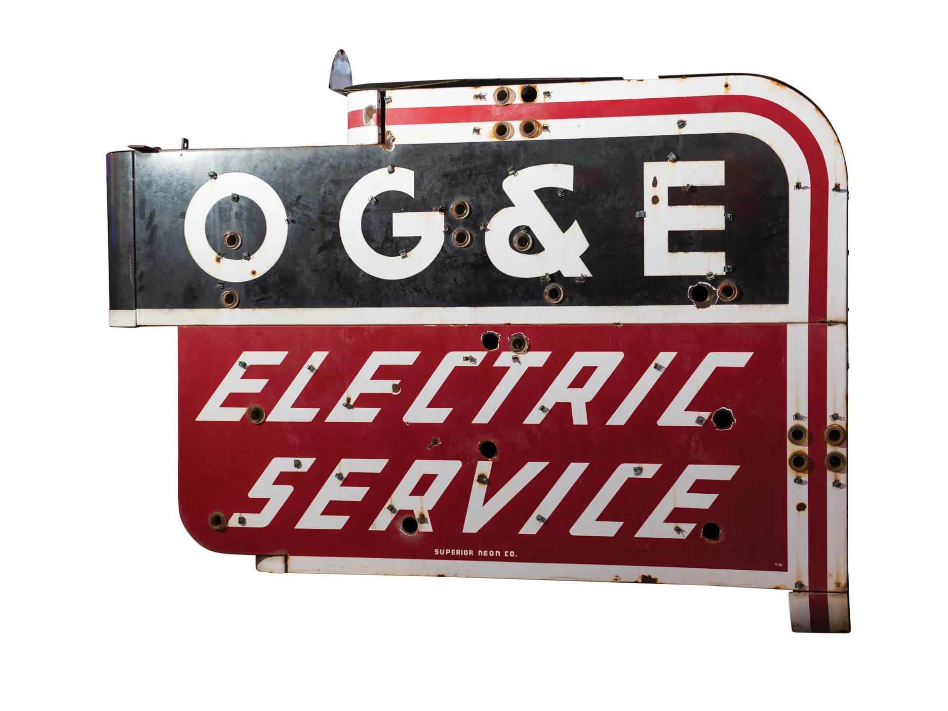 OG&E Electric Service DoubleSided Neon Sign Project The Dingman