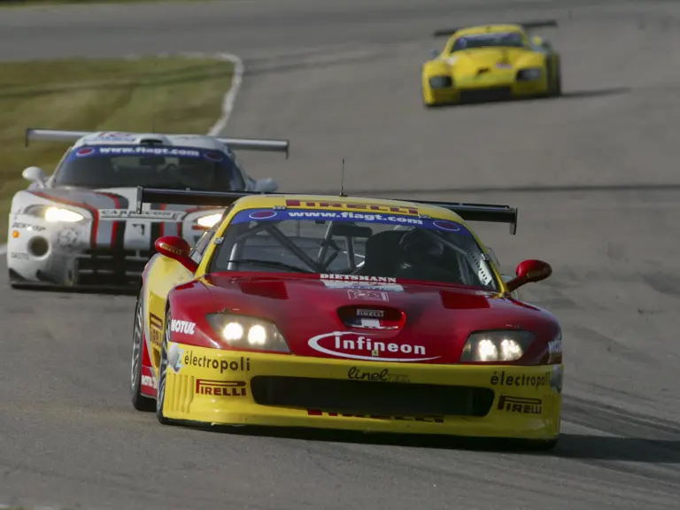 2102 racing at the Anderstorp round of the 2003 FIA GT Championship.