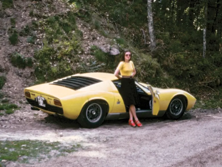 One of Mr. Weber’s girlfriends as photographed with the Miura near Freiburg.