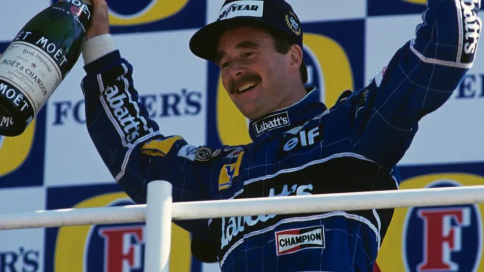 British Grand Prix Silverstone Circuit, Northamptonshire, England, 1991
Podium Nigel Mansell Williams FW14 wins the race, Gerhard Berger Mclaren-Honda MP4/6 is 2nd and Alain Prost Ferrari 642 3rd
© Formula One Pictures / Picture by John Townsend. Office tele (+36)26 322 826 mobile (+36) 70 776 9682. UK Mobile +44 7747 862606 www.f1pictures.com.
Vat Number 221 9053 92
British Grand Prix Silverstone Circuit, Northamptonshire, England, 1991
Podium Nigel Mansell Williams FW14 wins the race, Gerhard Berger Mclaren-Honda MP4/6 is 2nd and Alain Prost Ferrari 642 3rd
© Formula One Pictures / Picture by John Townsend. Office tele (+36)26 322 826 mobile (+36) 70 776 9682. UK Mobile +44 7747 862606 www.f1pictures.com.
Vat Number 221 9053 92