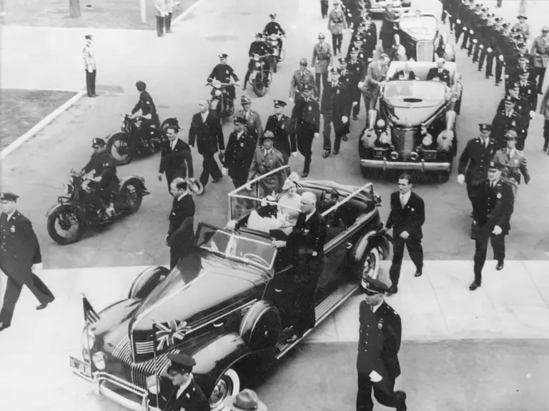 King George VI and Queen Elizabeth during their visit to New York for the World’s Fair on June 14, 1939.