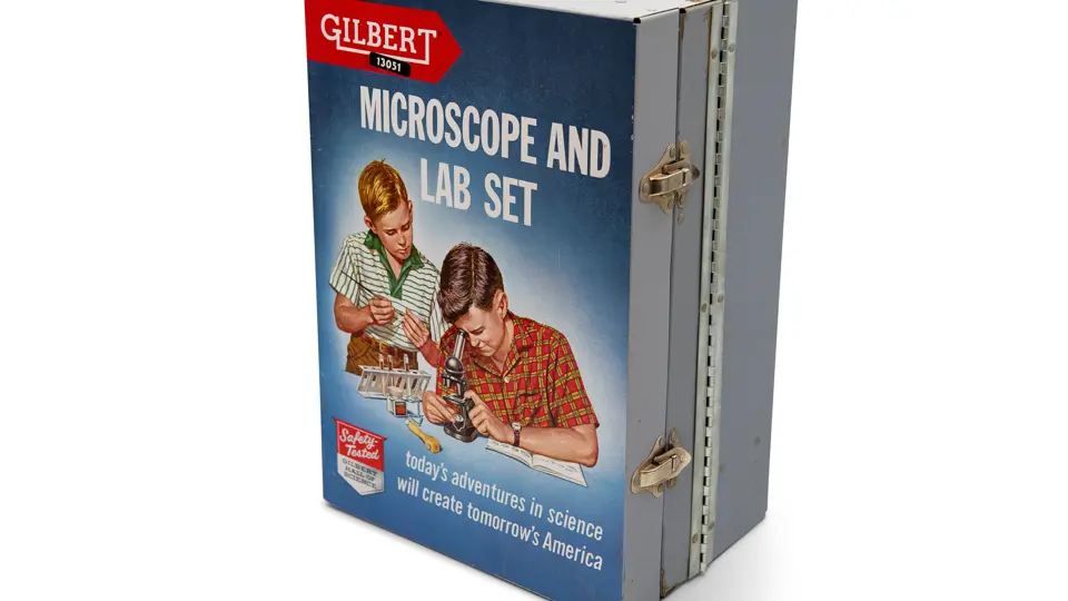 AC Gilbert Microscope and Lab Set, No. 13051 | Handle with Fun | RM ...