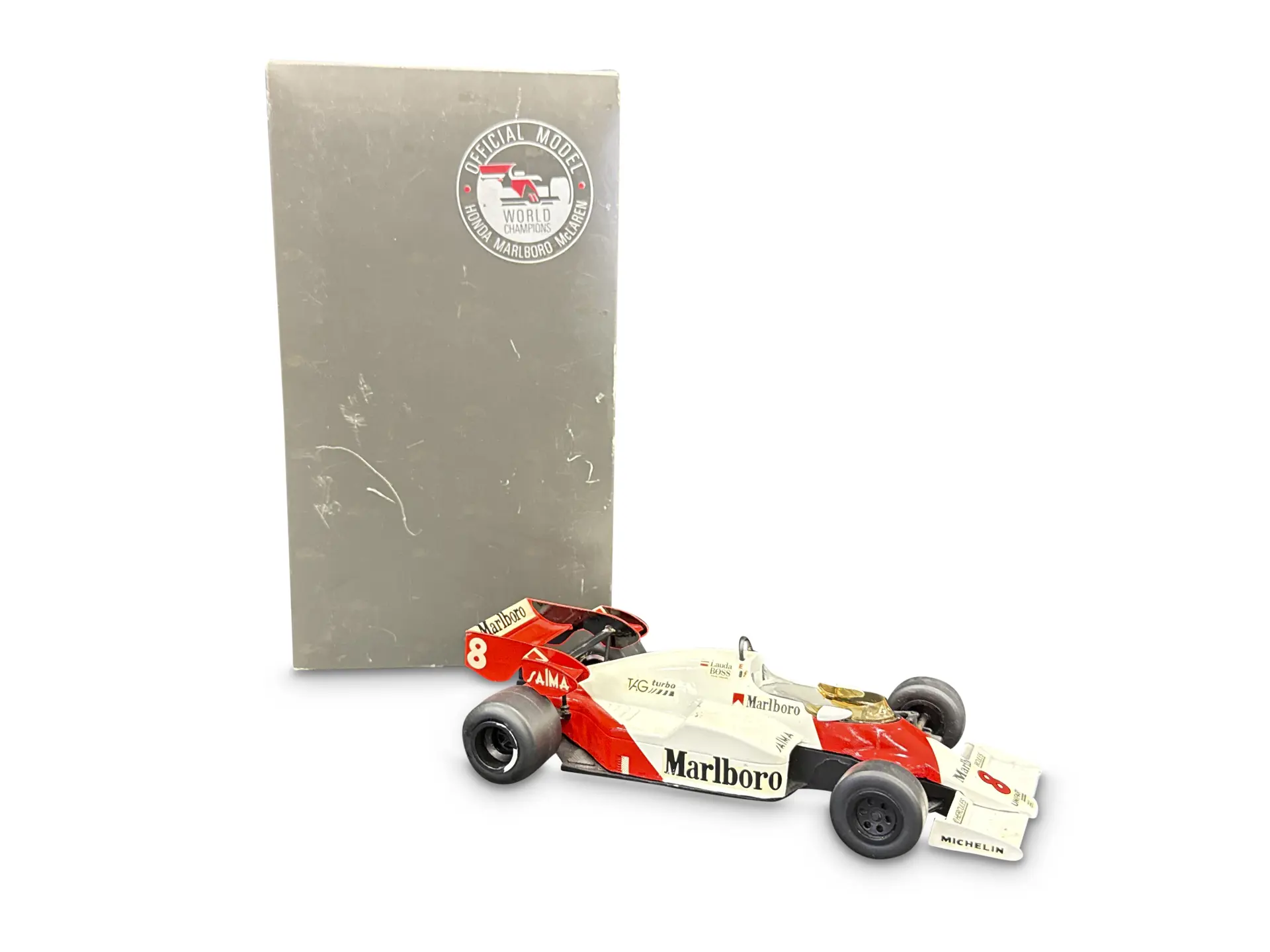 1984 McLaren MP4/2 Formula One Car, Niki Lauda #8 Livery, 1
