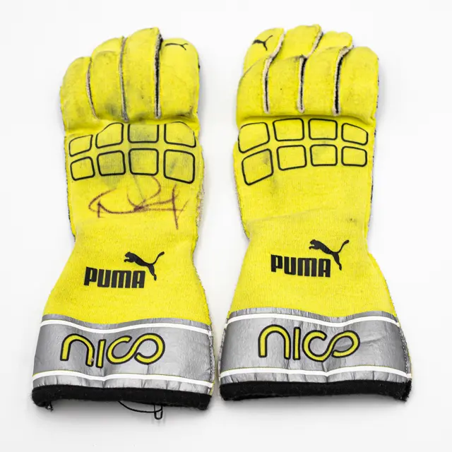 スポーツ選手 Nico Rosberg 2017 Mercedes Used Gloves 6577b0f0af77254ca931ae71e5ed0e