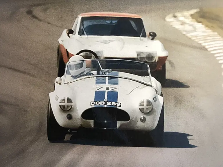 Previous owner Steve Hitchins leads a Chevrolet Corvette at the Nürburgring in 1989.