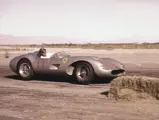 John von Neumann behind the wheel of chassis no. 0680 MDTR at the 1958 Palm Springs Road Race.