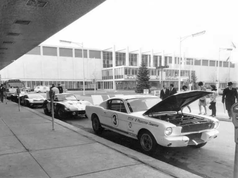 Carroll Shelby’s Cobra Caravan, including 5R213, toured the US after the team won the 1965 World Manufacturer’s Championship.