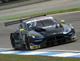 Daniel Juncadella drives the Aston Martin at Hockenheimring in the first round of the 2019 DTM season.