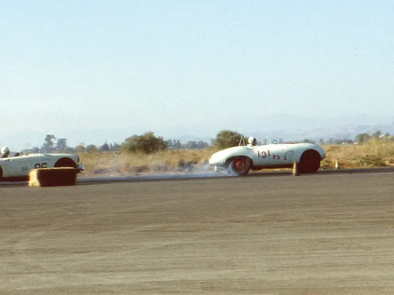 Larry McNutt in the Arnold-Bristol racing at Cotati in 1960.
