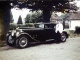 The Speed Six in original condition with longtime owner Hugh Young, 1976.