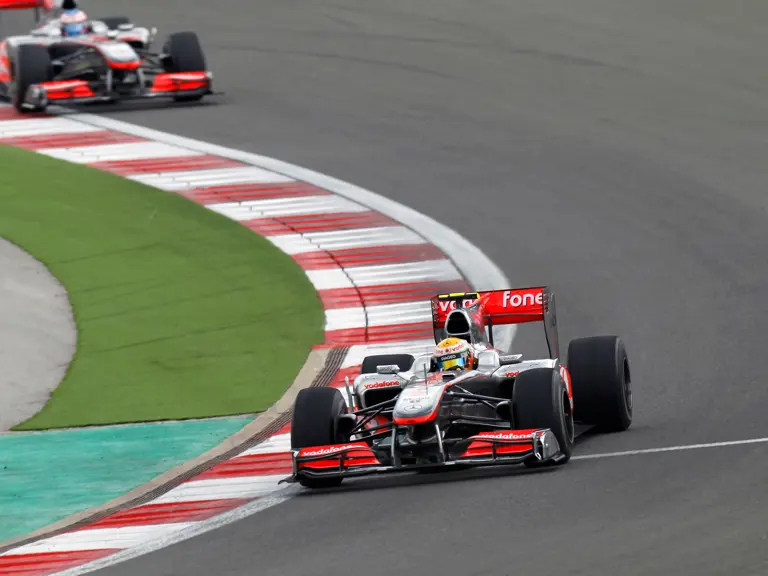 Istanbul Motor Park, Istanbul, Turkey
30th May 2010
Lewis Hamilton, McLaren MP4-25 Mercedes, 1st position, leads Jenson Button, McLaren MP4-25 Mercedes, 2nd position. Action. 
World Copyright: Glenn Dunbar/LAT Photographic
