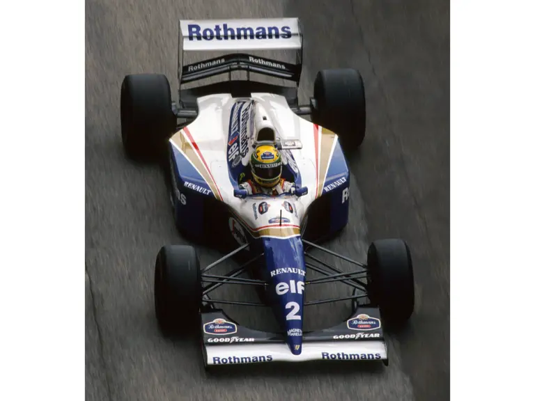 Ayrton Senna at the 1994 San Marino Grand Prix. This image is for reference purposes only.