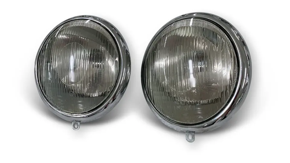 Two Bosch 21008 Headlamps with Chrome Bezels | The White Collection ...