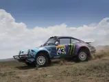 The Tuthill-prepared Porsche 911 SC 'Safari' on the 2022 East African Safari Classic, driven by Ken Block.