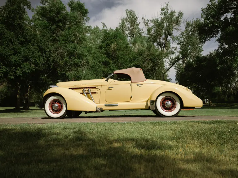 1935 White Auburn 851 Speedster Franklin Mint 1:24 W/COA