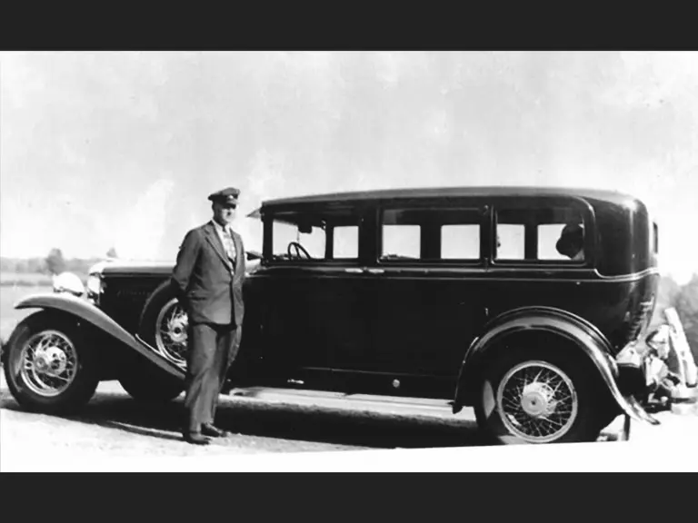 Believed to be an early photo of chassis 2402, as indicated by the rare factory Smith Gregory trunk rack still present on the car today.