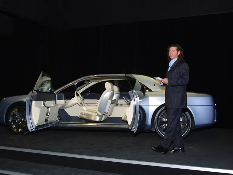 LINCOLN SHOWS OFF FUTURE, UNVEILS CONTINENTAL CONCEPT -- Jan. 3, 2002 (Los Angeles) -- Lincoln Design Director Gerry McGovern unveiled Lincoln's new Continental Concept vehicle at the 2002 Los Angeles Auto Show today. The unique design embraces features from Lincoln's past, such as center opening doors, but the execution is thoroughly modern. Contact: Jim Cain 313-600-7123