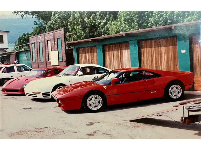 The 959 Sport in Walter Funk’s ownership at a track day in France in 1989.