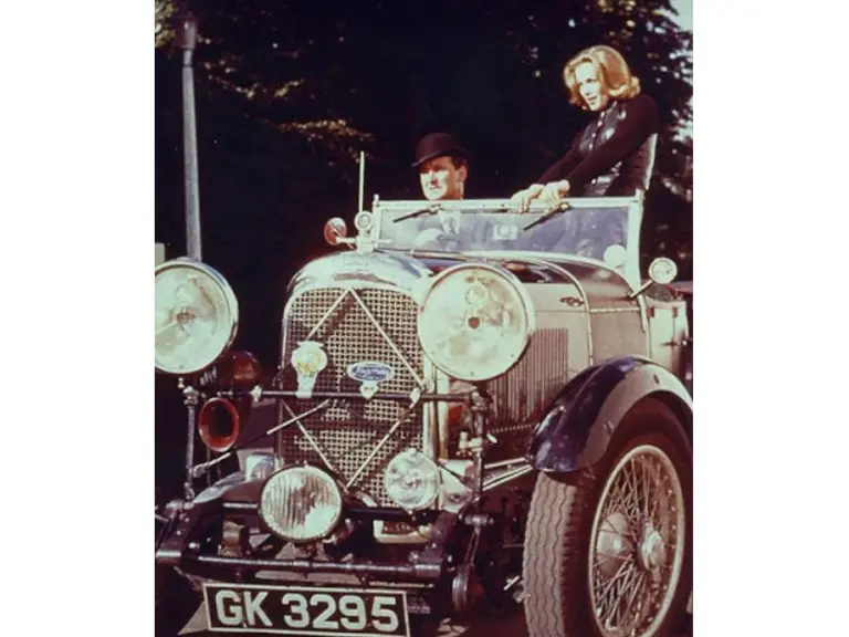 The Lagonda seen here being driven by John Steed in the cult TV series The Avengers.