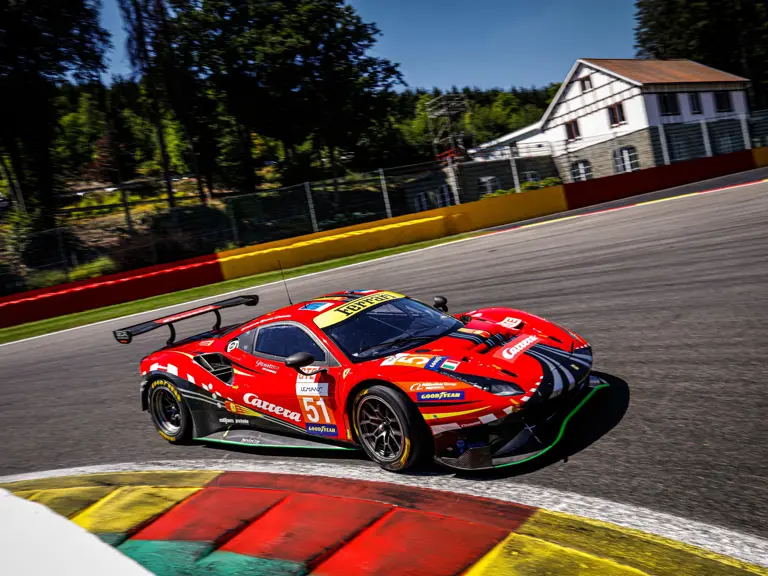 The Ferrari is seen here at Spa-Francorchamps during the 2020 ELMS season.