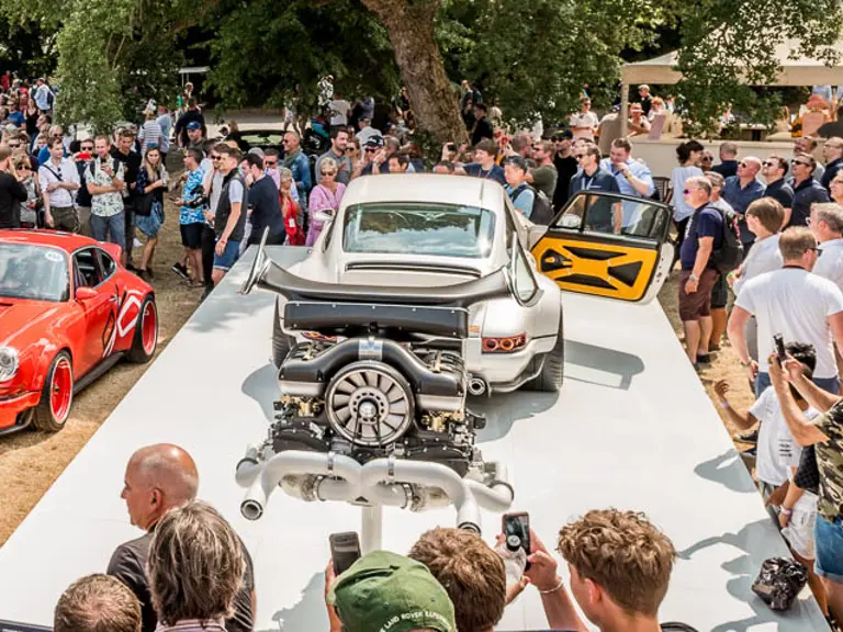 DLS EP1 upon the model's unveiling at hte 2018 Goodwood Festival of Speed.