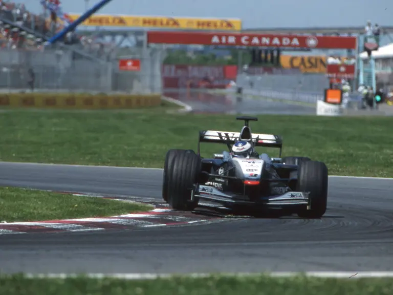 Mika Häkkinen drove chassis MP4-16A-05 at the Canadian Grand Prix, where the Finnish driver secured a podium finish in 3rd place.