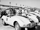 Arnolt Bristol car 58 at 1955 Sebring 12 Hours race, PHOTO BY Ozzie Lyons 1955