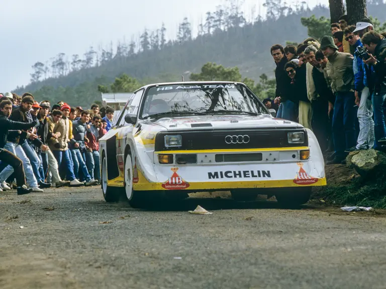 Walter Röhrl drove the Audi at the 1986 Rallye de Portgual.