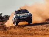 The Tuthill-prepared Porsche 911 SC 'Safari' on the 2022 East African Safari Classic, driven by Ken Block.