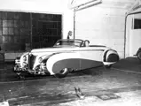 The new Saoutchik Cadillac at Roger Barlow’s dealership in California.