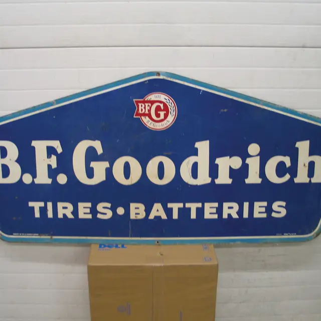 Original 1940's BF Goodrich Tire and Battery sign. | The Florida