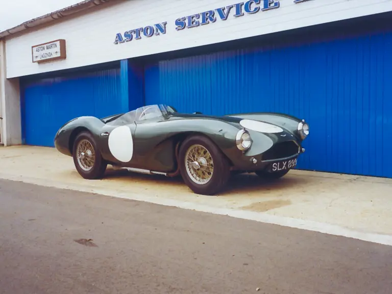 The DB3S is pictured outside Aston Service Dorset.