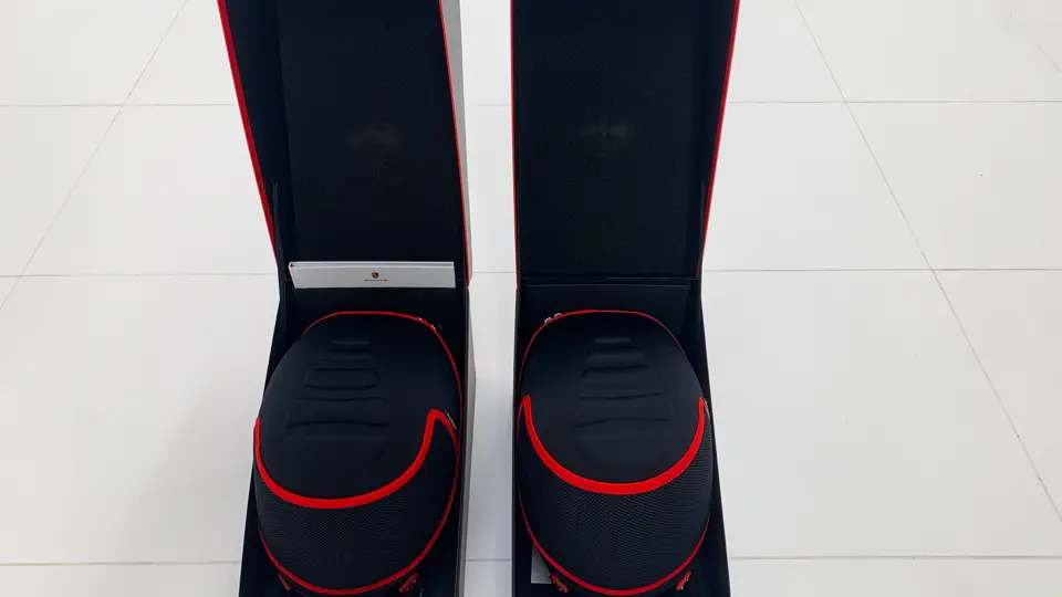 Two Porsche 911 GT3 RS Racing Helmet Cases | The White Collection ...