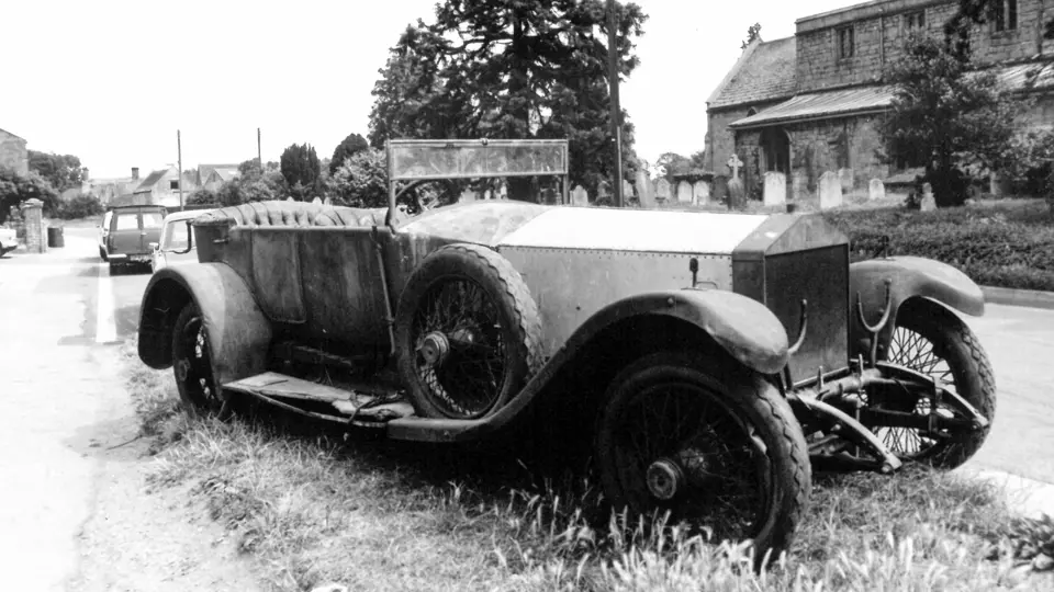 The Rolls-Royce is pictured in the 1970s, likely before its first restoration.
The Rolls-Royce is pictured in the 1970s, likely before its first restoration.