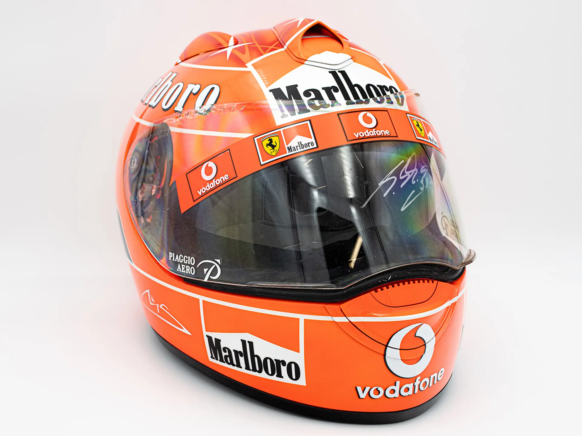 【フリマ初心者です】Schuberth M. Schumacher 2005 Michael Schumacher Ducati Schuberth Signed Test Helmet | The
