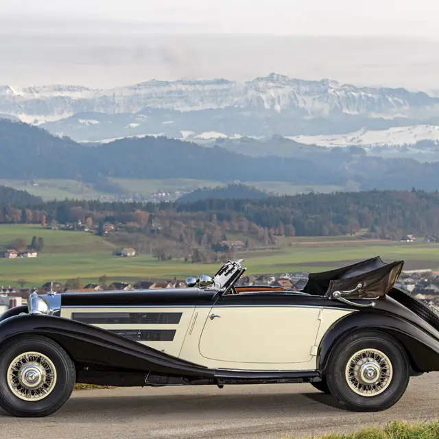 Rio 1/43 Mercedes-Benz Cabriolet 1937 Noir - Modèle Ancien WWII