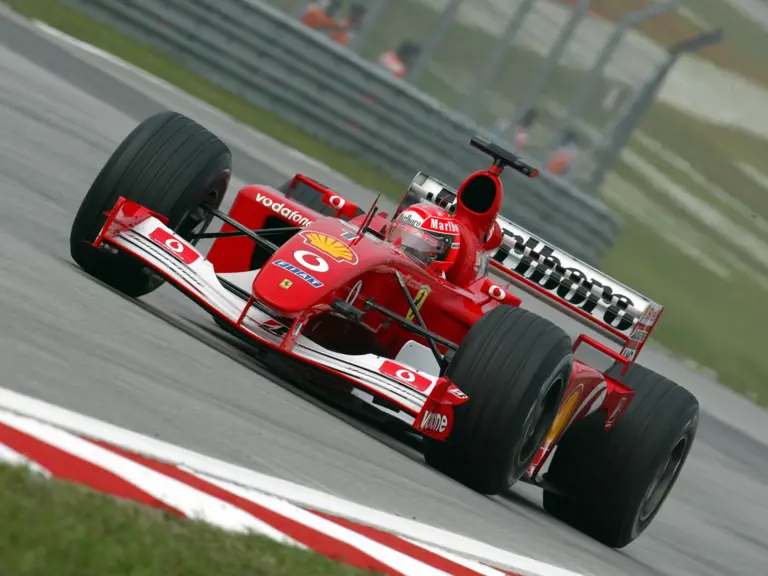 Michael Schumacher (GER) Ferrari F2001 claimed his fourty-sixth career pole position.Malaysian Grand Prix, Sepang Circuit, Kuala Lumpur, Malaysia. 16 March 2002DIGITAL IMAGE