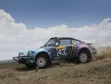 The Tuthill-prepared Porsche 911 SC 'Safari' on the 2022 East African Safari Classic, driven by Ken Block.
