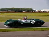 The Lotus is pictured competing in the Whitsun Trophy at the 2023 Goodwood Revival.