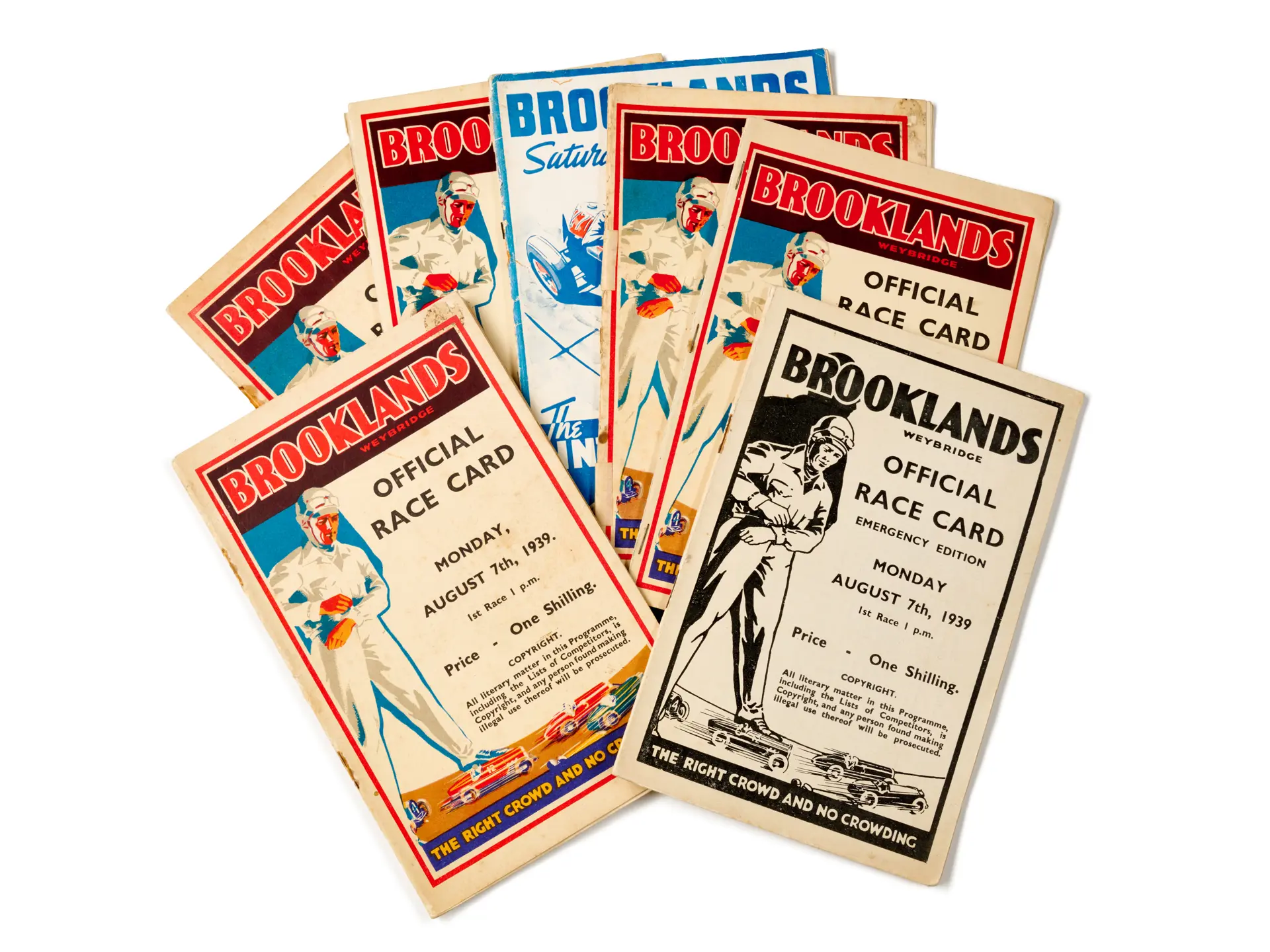 Seven Race Cards from Brooklands, 1939 | London 2024 | RM Sotheby's