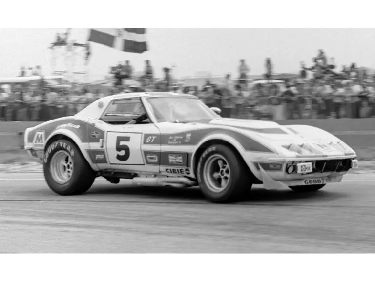 The RED Corvette at the 1973 12 Hours of Sebring.