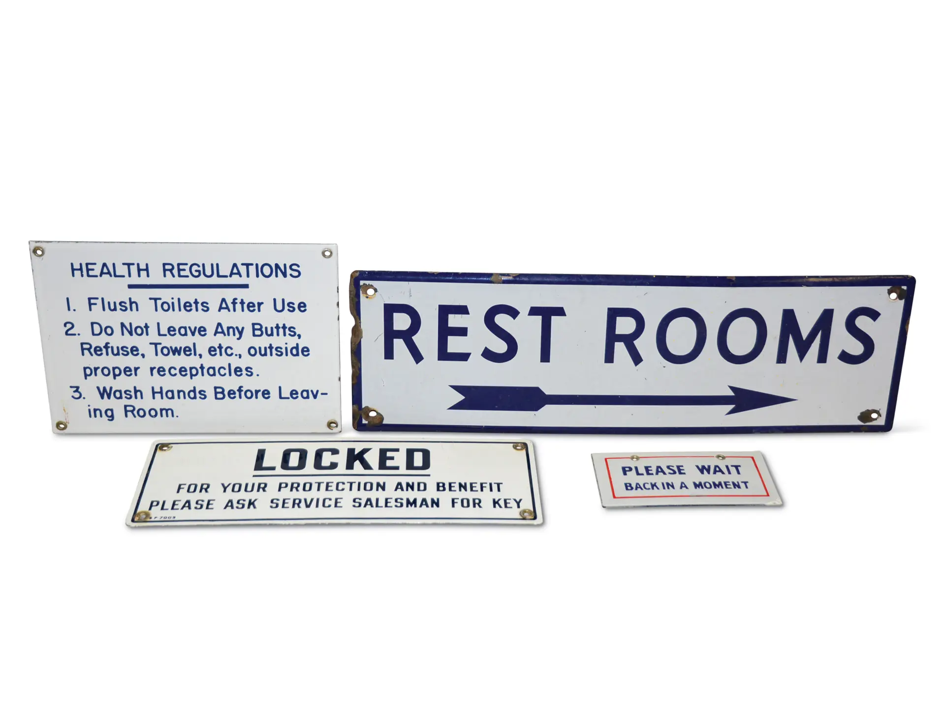 Rest Roon Signages Rest Rooms with Arrow and Three Other Signs | Auburn Spring 2019 | RM ...