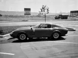 The Ferrari is captured outside the Grand Touring Cars Inc dealership of Harley Cluxton III in Phoenix, Arizona in the early-to-mid 1970s.