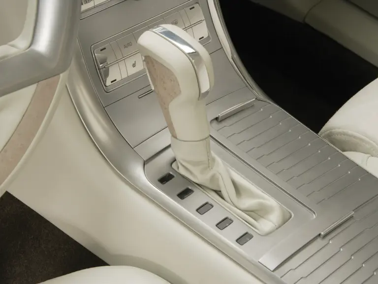 A console-mounted shifter controls the Lincoln MKS’ 6-speed automatic transmission, married to a 315-hp V-8.  

