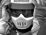 Johnny Rutherford prepares to race his McLaren M24B at the Gould Twin Dixie 125, April 22, 1979.