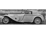 1929 Parc des Prince Concours_Profile_ZOOM - The 680 S on exhibit at the Parc des Princes in 1929.
