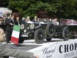 The 8-Litre awaits the start line of the Mille Miglia in 2005.