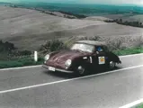 Following its restoration, this Porsche 356 Pre-A 1500 Cabriolet takes part in the 1996 Circuito di Pescara Rallye.